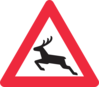 Deer Crossing Road Sign Clip Art